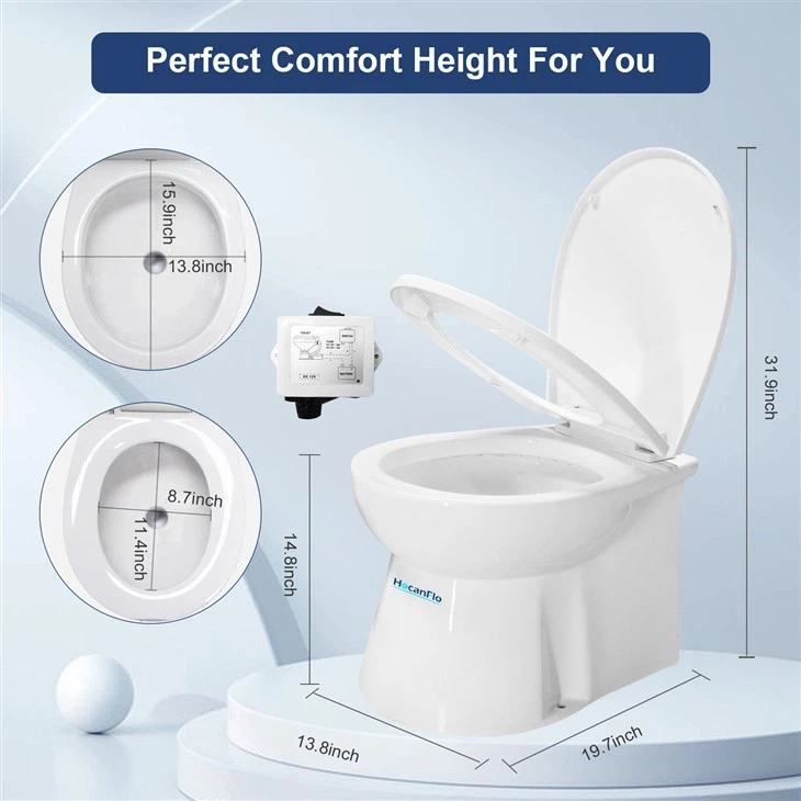 24v Dc Electric Marine Toilet